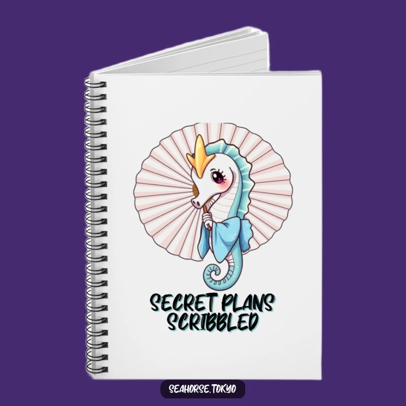 Playful Seahorse Fan Notebook - Funny Journal for Creative Ideas & Notes